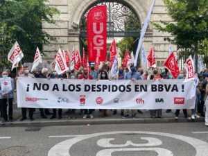Concentración de BBVA en Valladolid