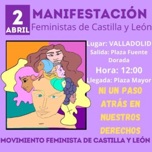 UGT y CCOO se suman a la manifestación “ni un paso atrás” organizada por el Movimiento Feminista de Castilla y León