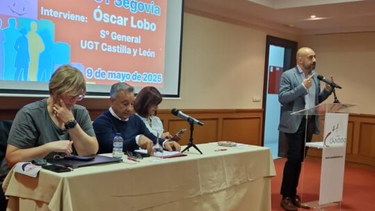 Santiago Martínez, elegido secretario general de UGT Segovia