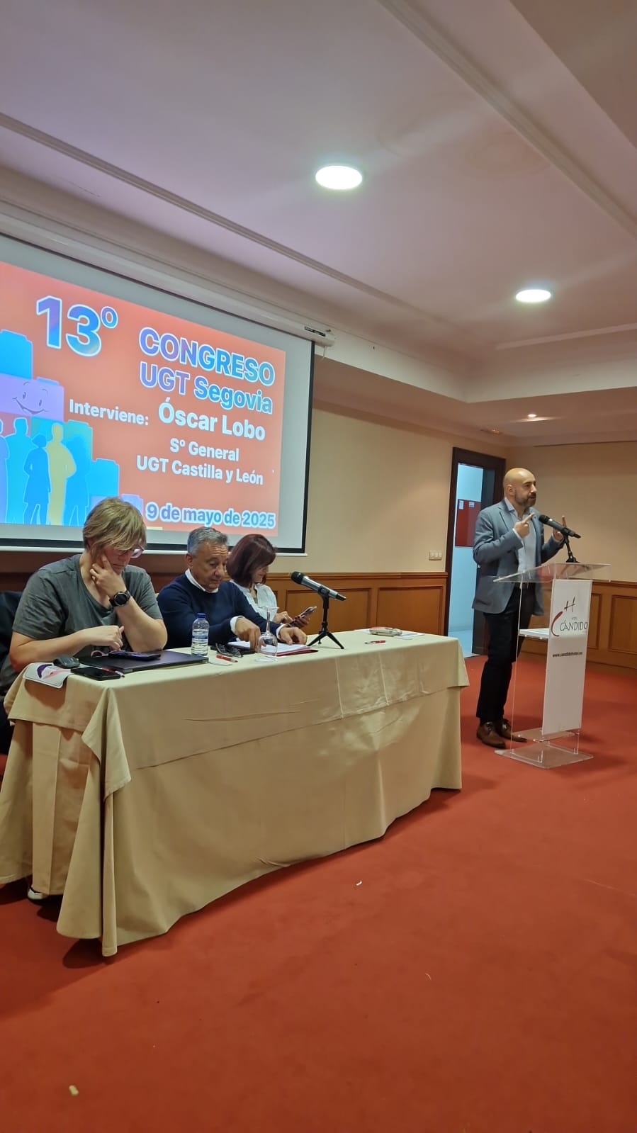 Santiago Martínez, elegido secretario general de UGT Segovia