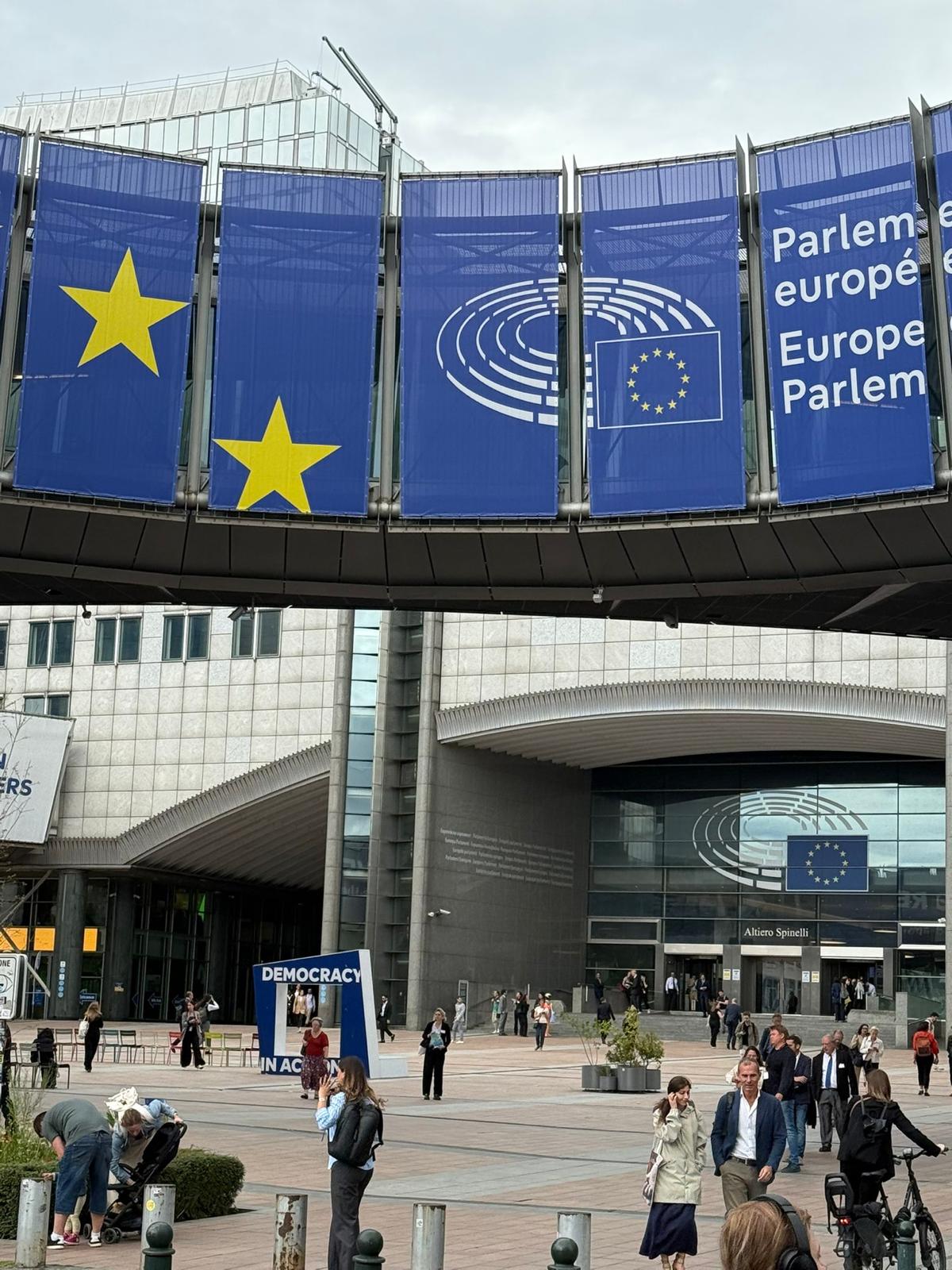 Visita a Bruselas del secretario general de UGT Castilla y León, Óscar Lobo