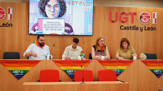 UGT celebra una jornada contra los delitos de odio LGTBI para exhortar a la JCyL a aprobar una Ley que regule los derechos del colectivo